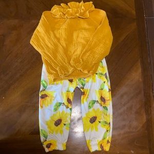 3T sunflower outfit